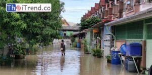 สถานการณ์น้ำท่วมพื้นที่จังหวัดระยอง ขยายวงกว้าง โดยเฉพาะในพื้นที่ตำบลทับมา ยังคงน่าห่วง