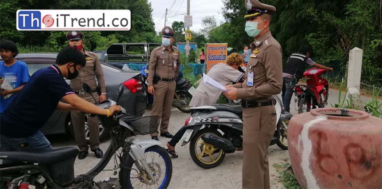 ตร.หนองปรือ สนองนโยบายรัฐ ลงพื้นที่จับร้านแต่งรถ ป้องกันจยย.แว๊นป่วน หลังยกเลิกเคอร์ฟิว