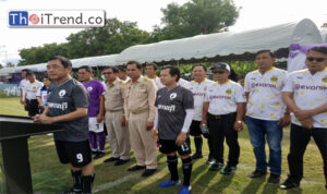พ่อเมืองกาญจน์ เป็นประธานเปิด การแข่งขันฟุตบอล ท้องถิ่นคัพ กาญจนบุรี ครั้งที่ 2