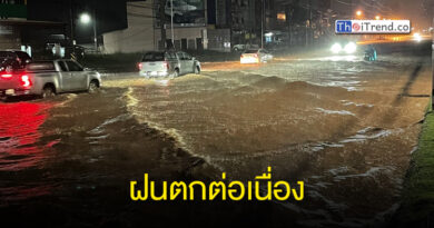 ศรีสะเกษ : นอ.กันทรลักษ์ ลุยแก้ปัญหาน้ำท่วมขังบนถนน หลังเกิดฝนตกหนัก